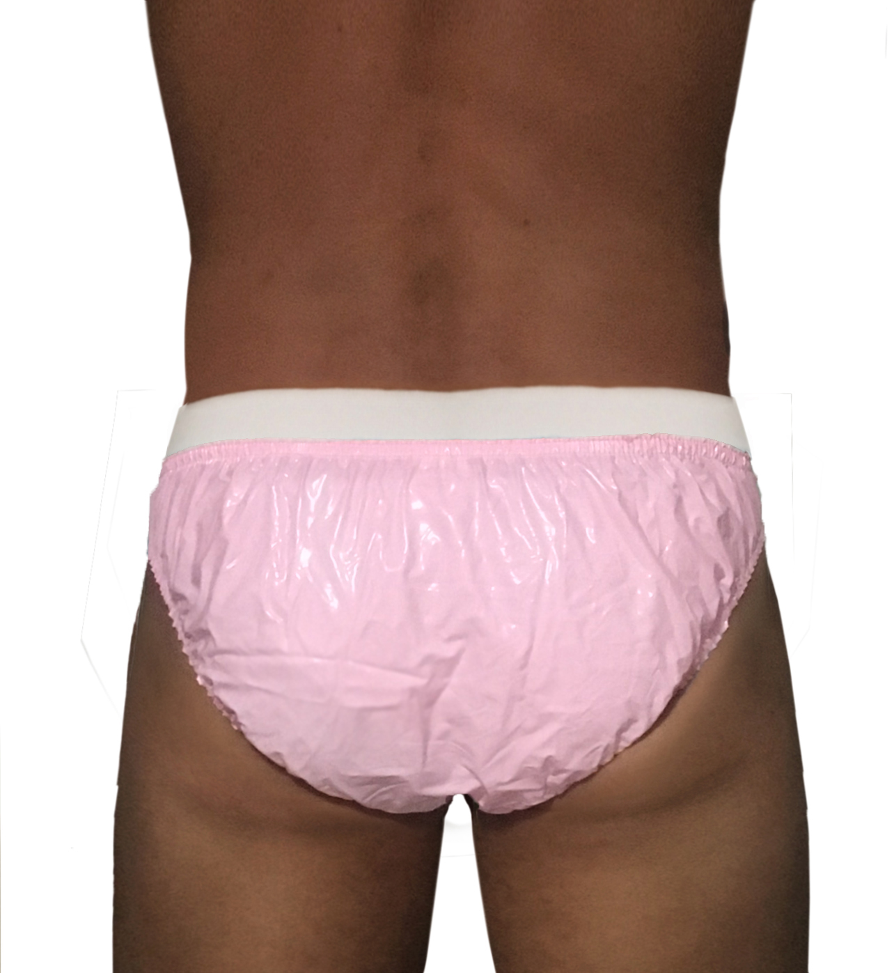 PVC-Schutzhose Herren Gummi - Rosa (Lack)
