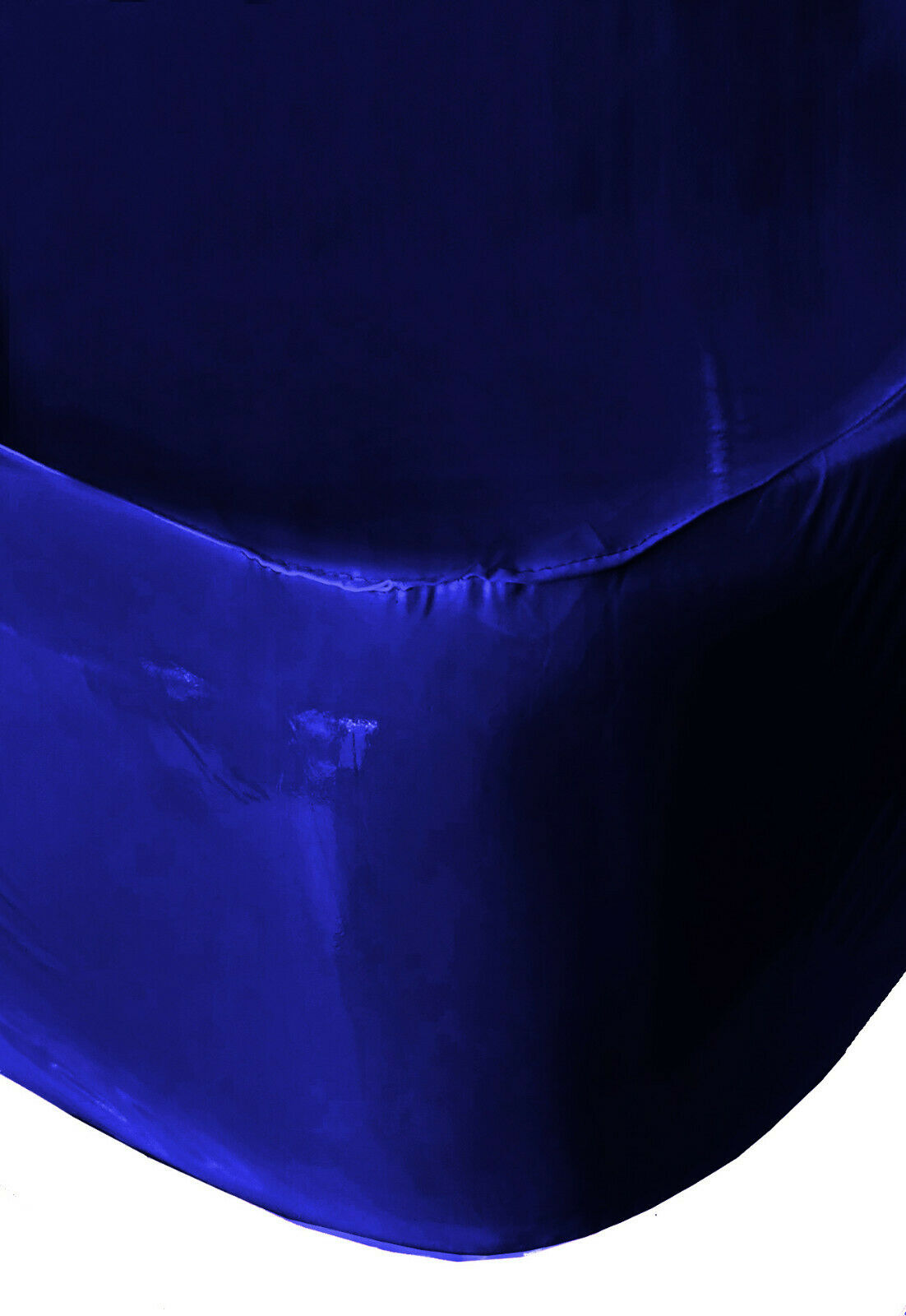 PVC bed sheet 140x200x30 cm - ultramarine blue (lacquer)