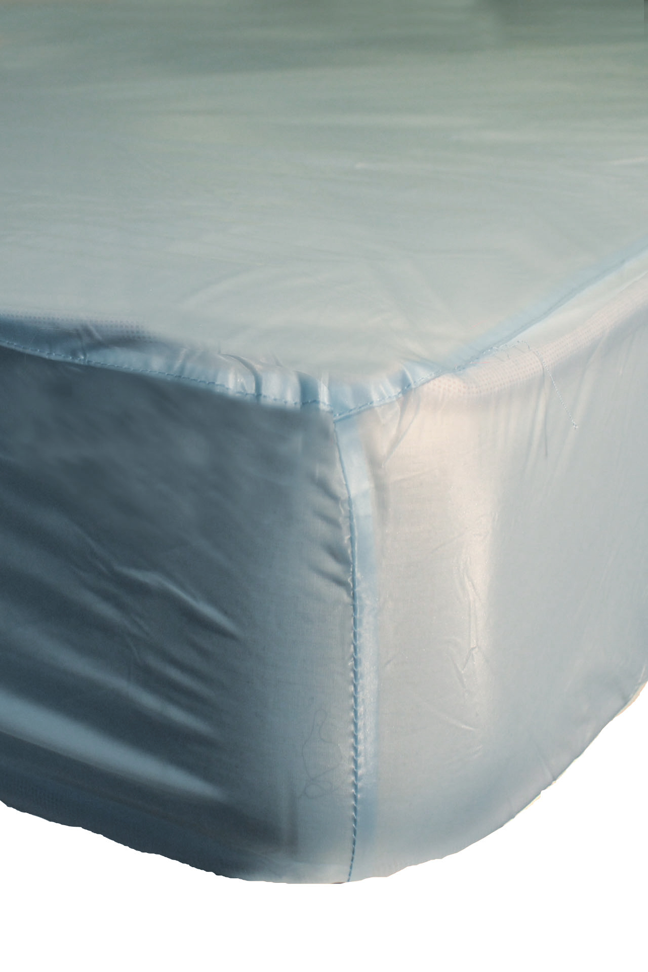 PVC bed sheet 100x200x30 cm - light blue