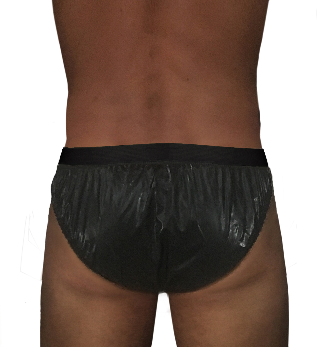 PVC-Schutzhose Herren Gummi - Schwarz