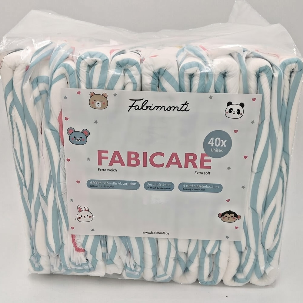 Fabicare Windeln für Erwachsene "Animals" - 40er Pack