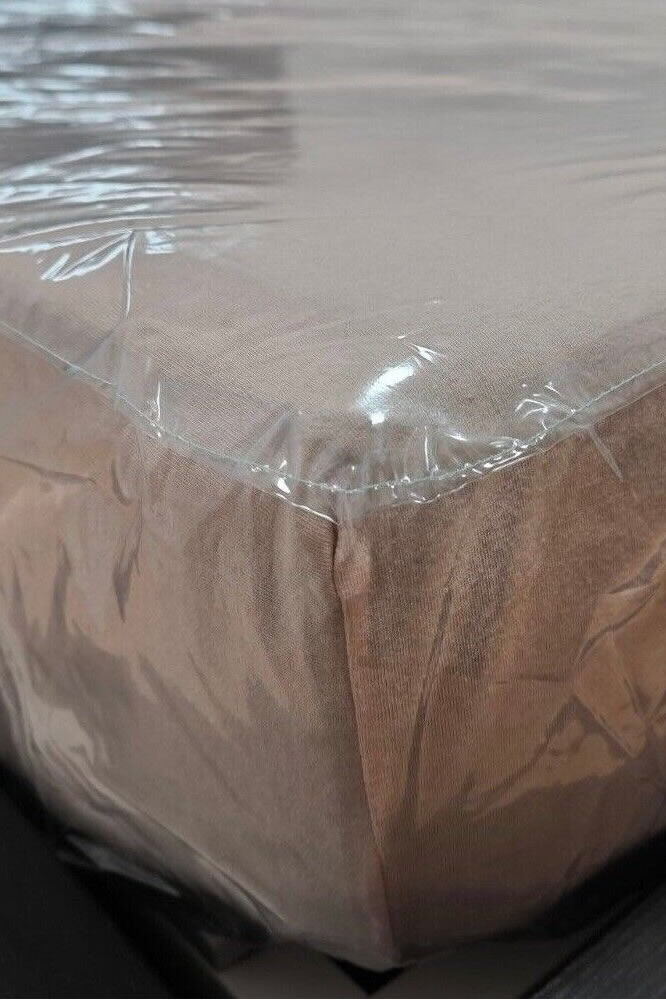 PVC bed sheet 140x200x30 cm - black (lacquer)