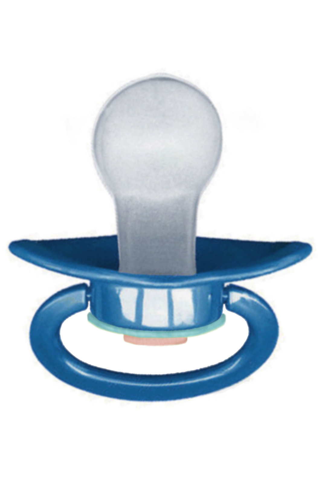 Adult Baby Schnuller mit Schleife - Blau