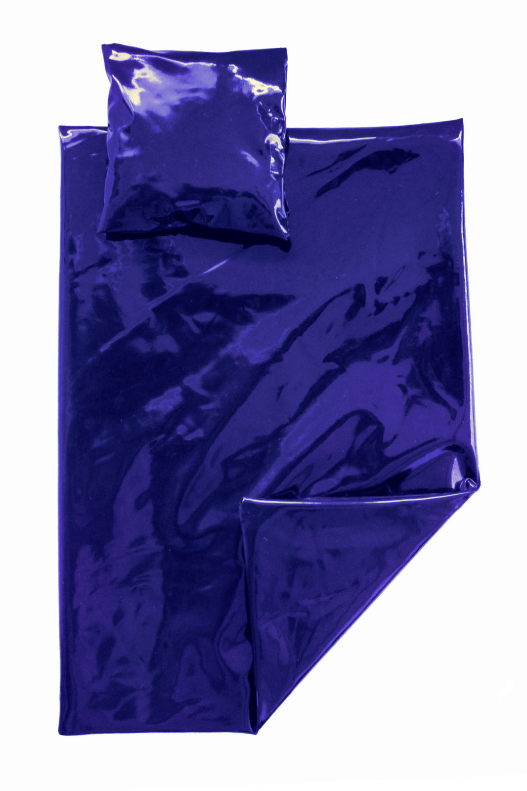 PVC-Bettgarnitur 135x200 cm - Ultramarinblau (Lack)