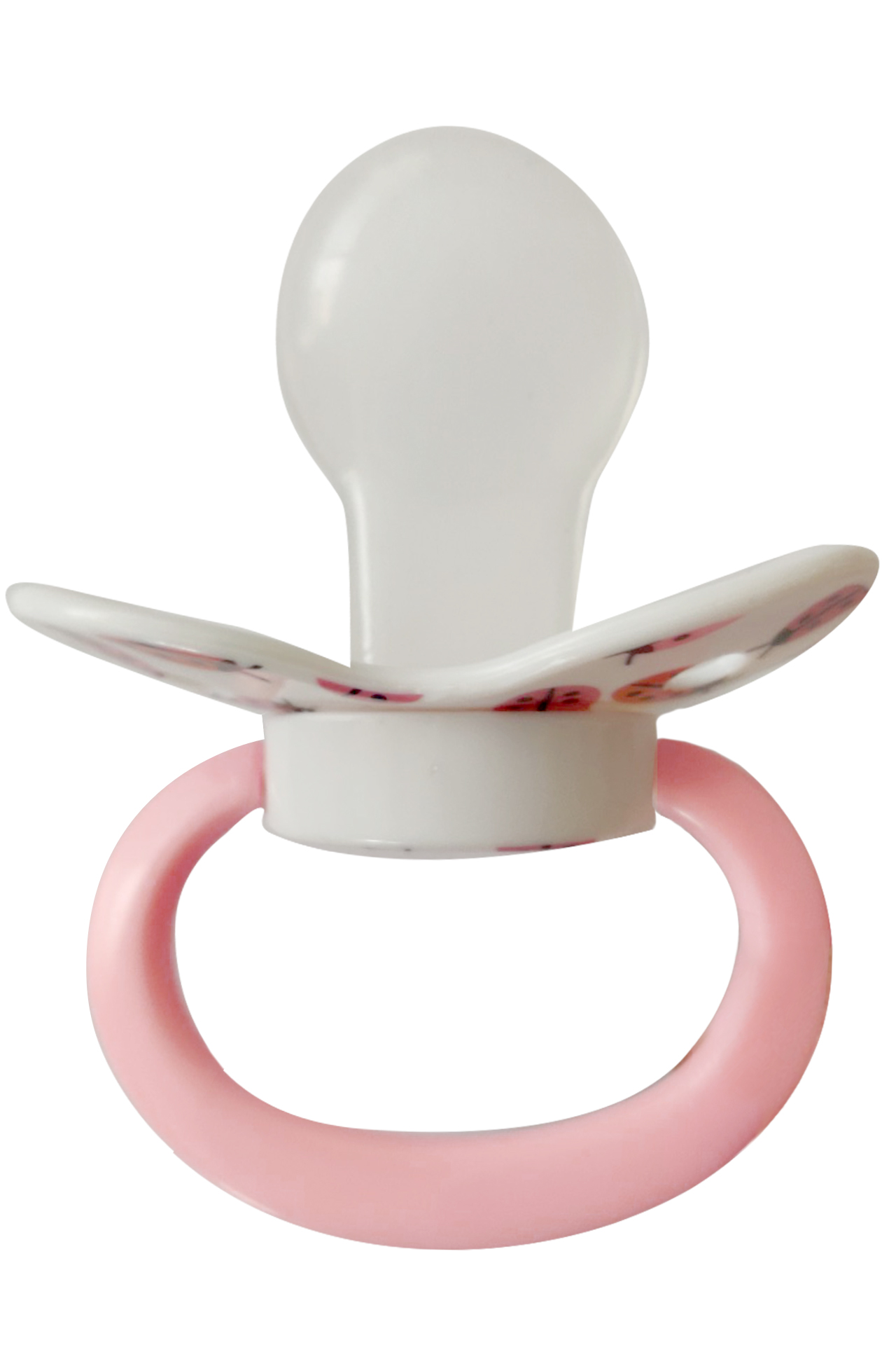Adult Baby Soother "Bug" (White / Rose)