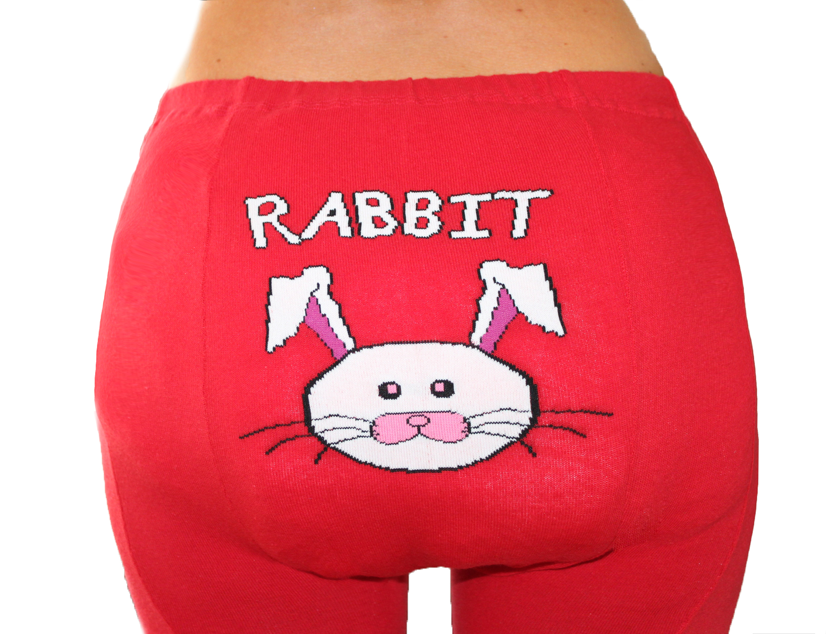 Adult Baby Strumpfhose "Rabbit" - Rot