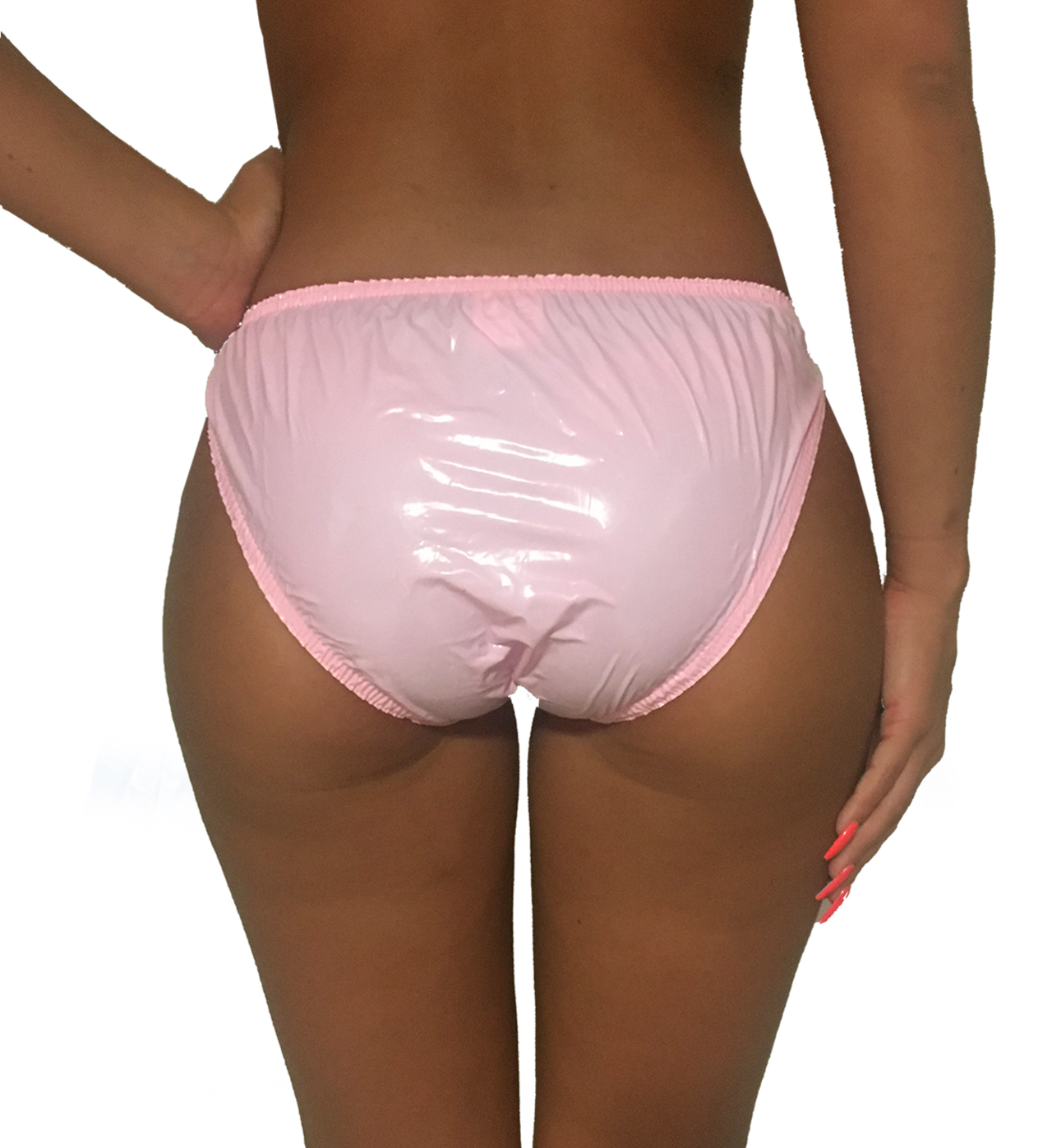 PVC-Schutzhose Damen - Rosa (Lack)