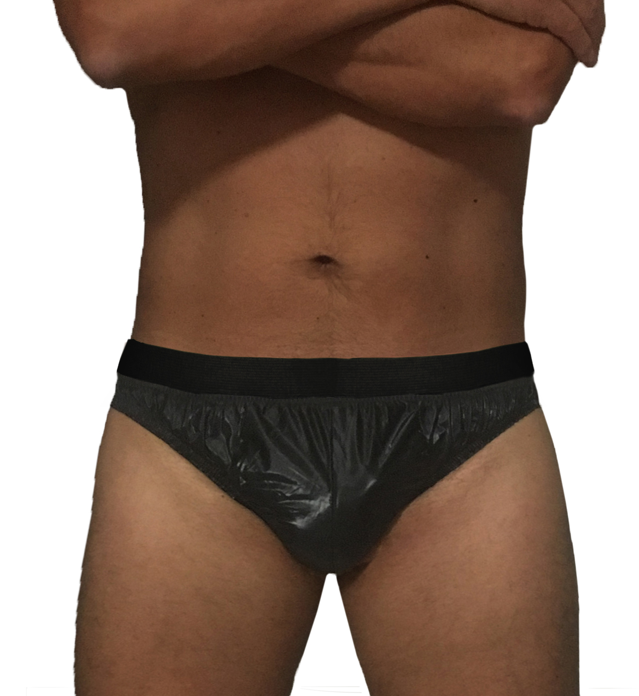 PVC-Schutzhose Herren Gummi - Schwarz
