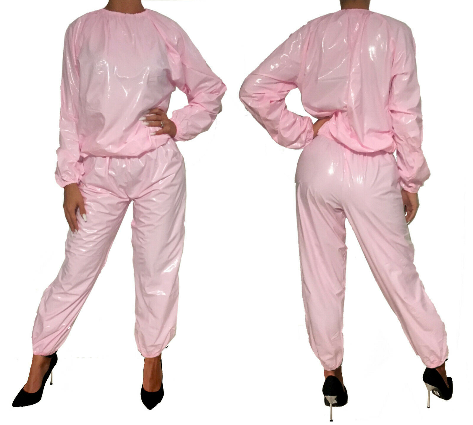 PVC-Anzug - Rosa (Lack)