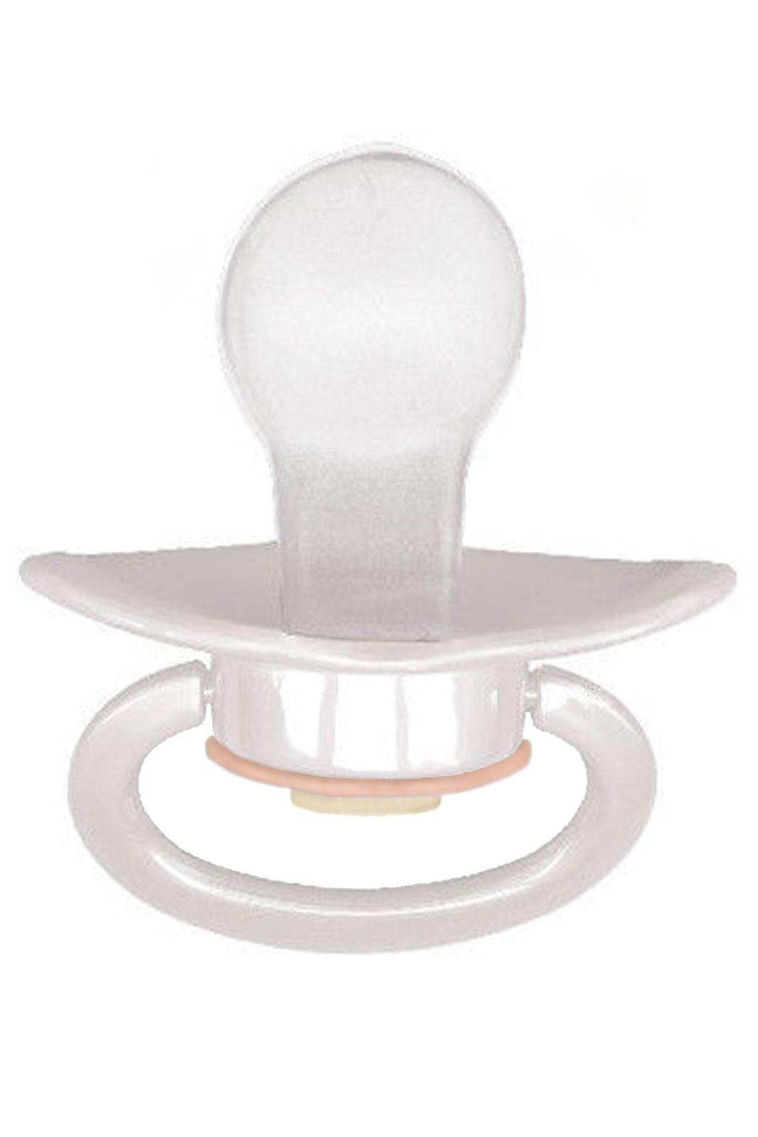 Adult Baby Schnuller mit Schleife - Weiß
