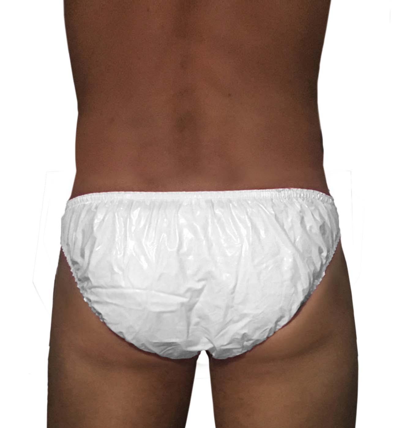 PVC-Slip Herren - Weiß (Lack)