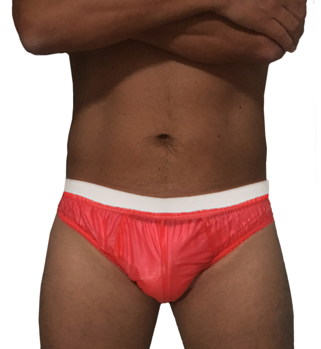 PVC-Schutzhose Herren Gummi - Rot