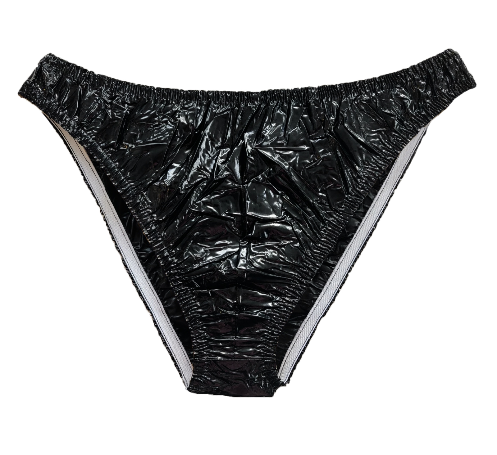 PVC-Slip Herren - Schwarz (Lack)