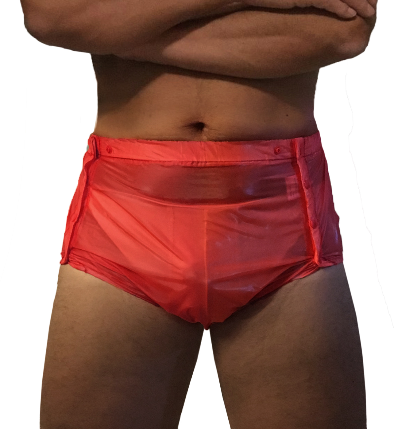 PVC-Schwedenhose genäht - Rot