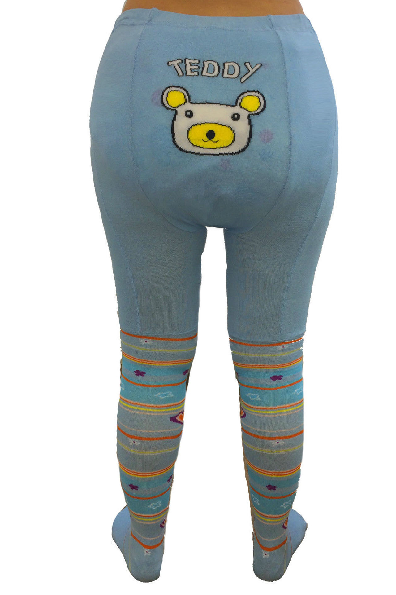 Adult Baby Strumpfhose "Teddy" - Blau