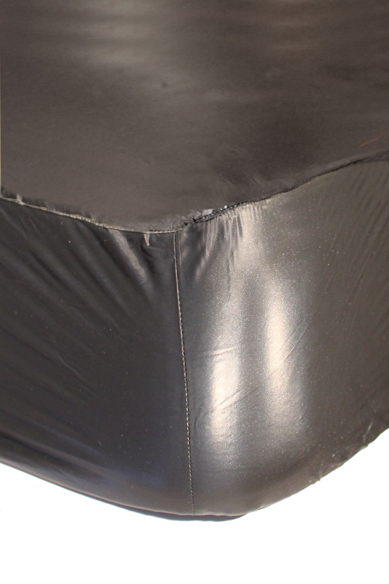 PVC bed sheet 100x200x30 cm - black