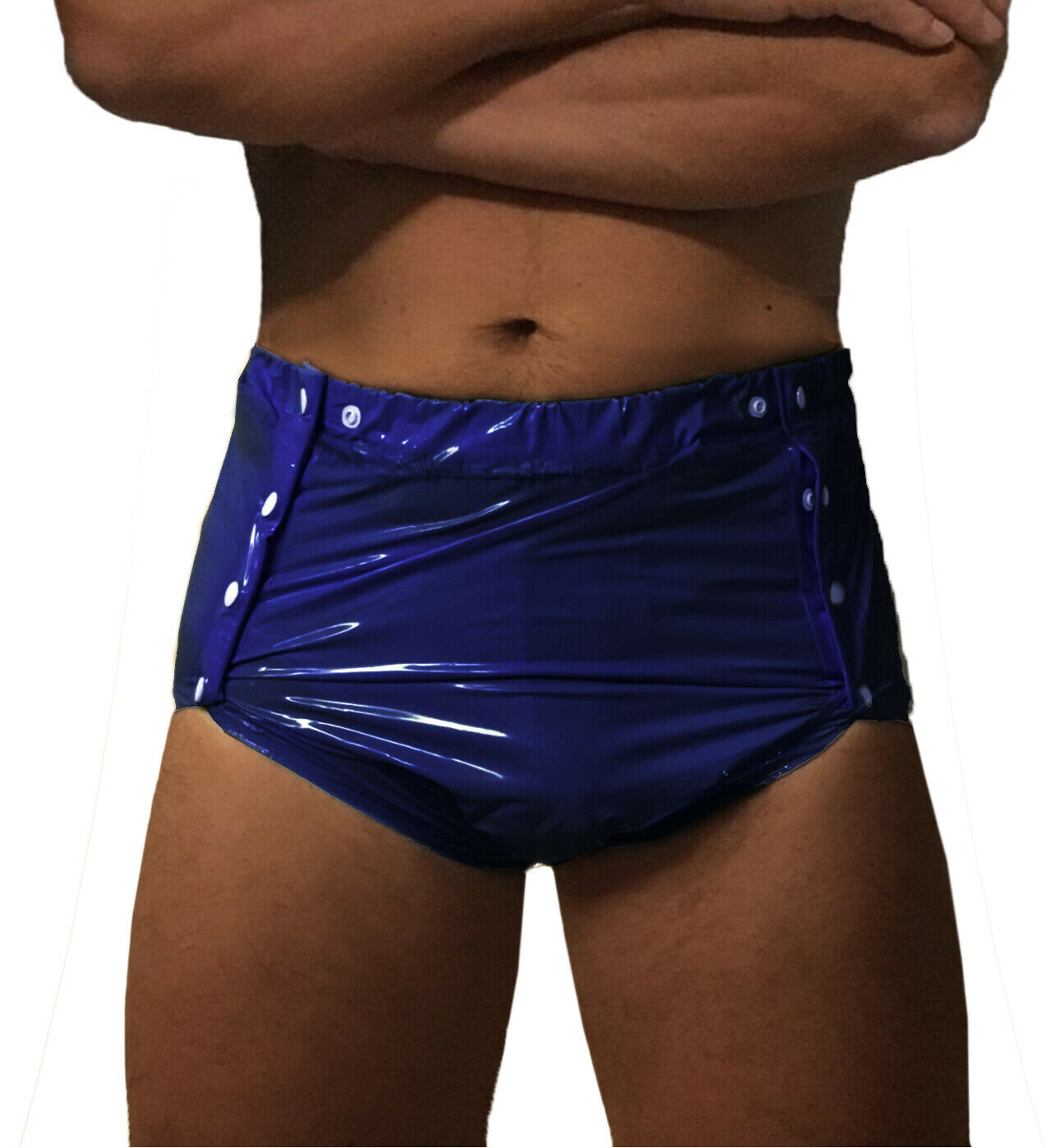 PVC-Schutzhose geknöpft - Ultramarinblau (Lack)