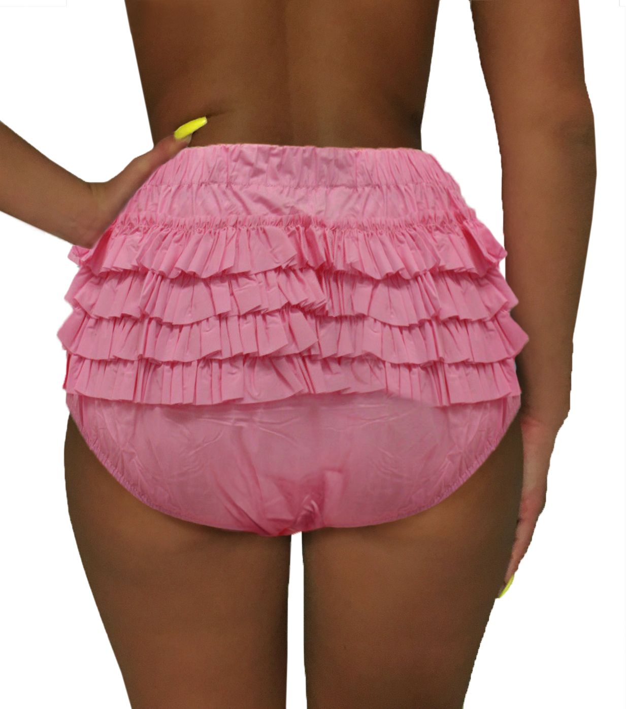 PVC-Höschen mit Rüschen - Pink