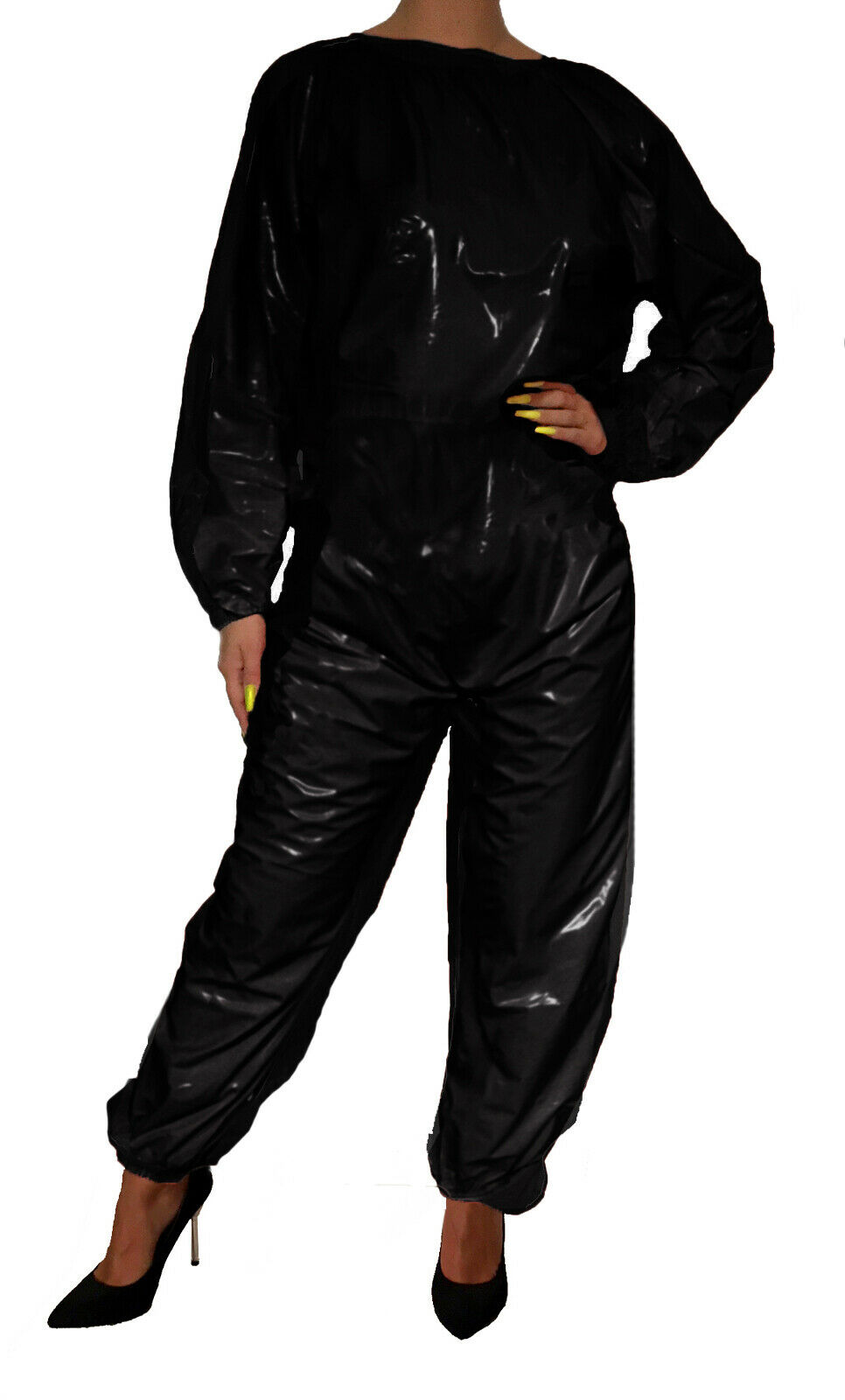 PVC-Spielanzug - Schwarz (Lack)