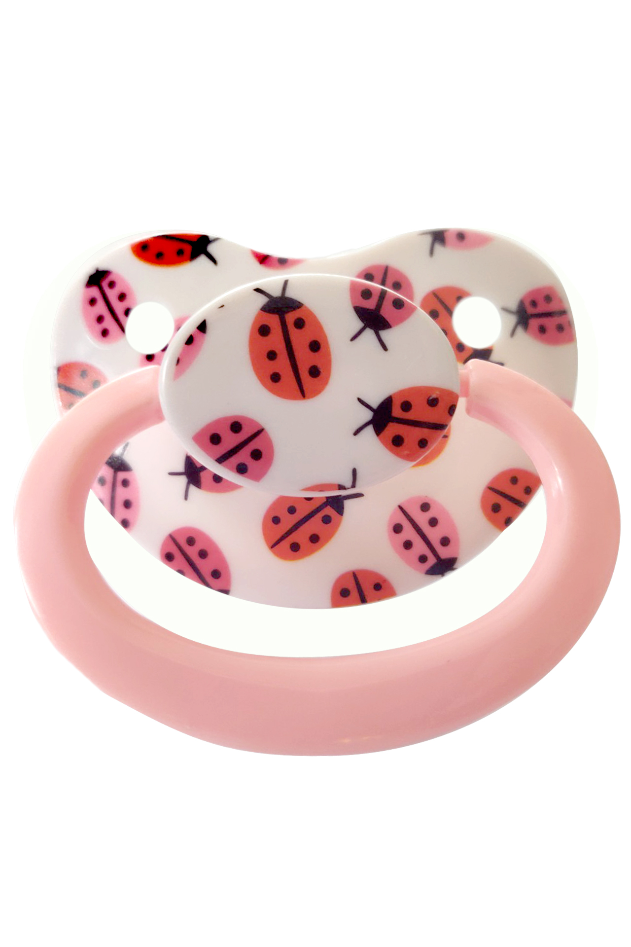 Adult Baby Soother "Bug" (White / Rose)