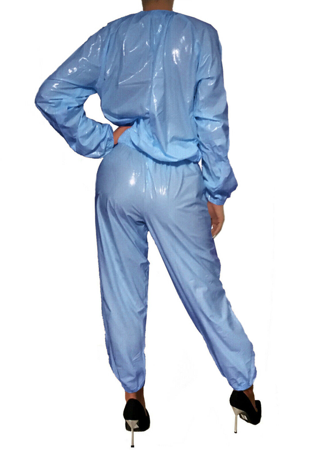 PVC-Anzug - Hellblau (Lack)