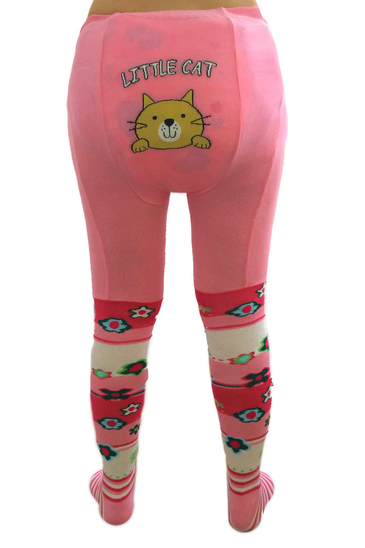 Adult Baby Strumpfhose "Little Cat" - Pink