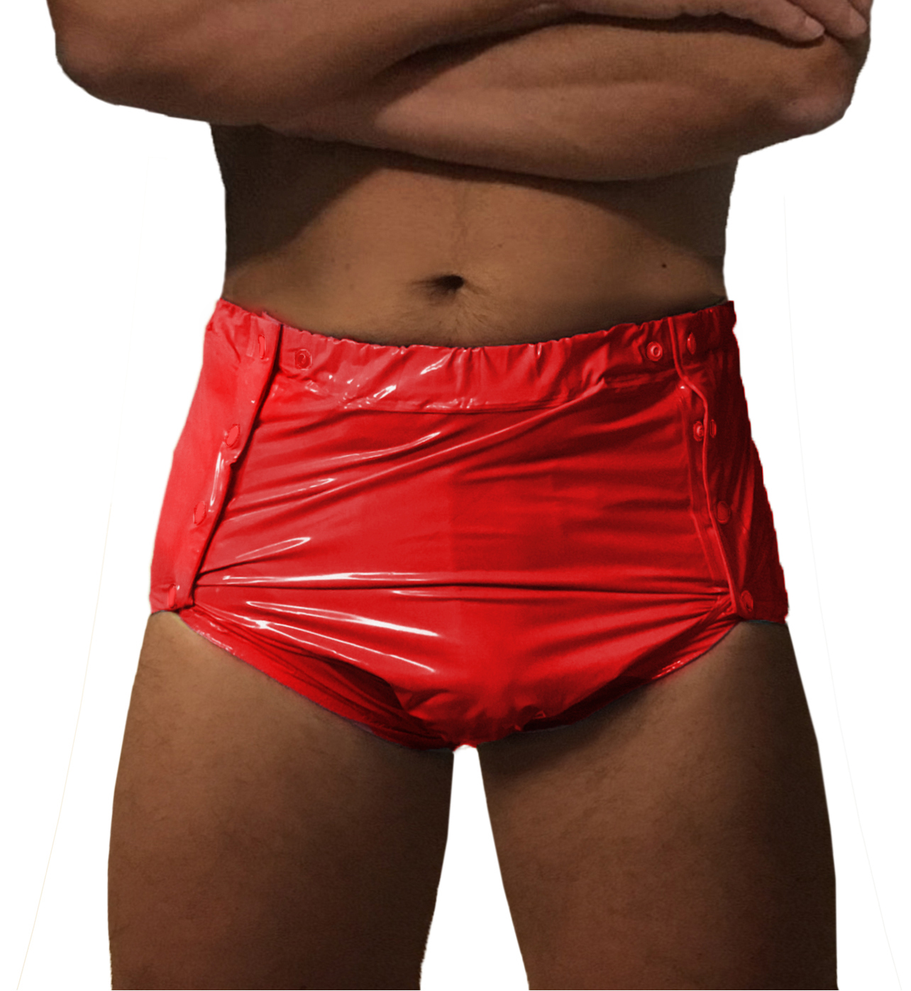 PVC-Schwedenhose - Rot (Lack)
