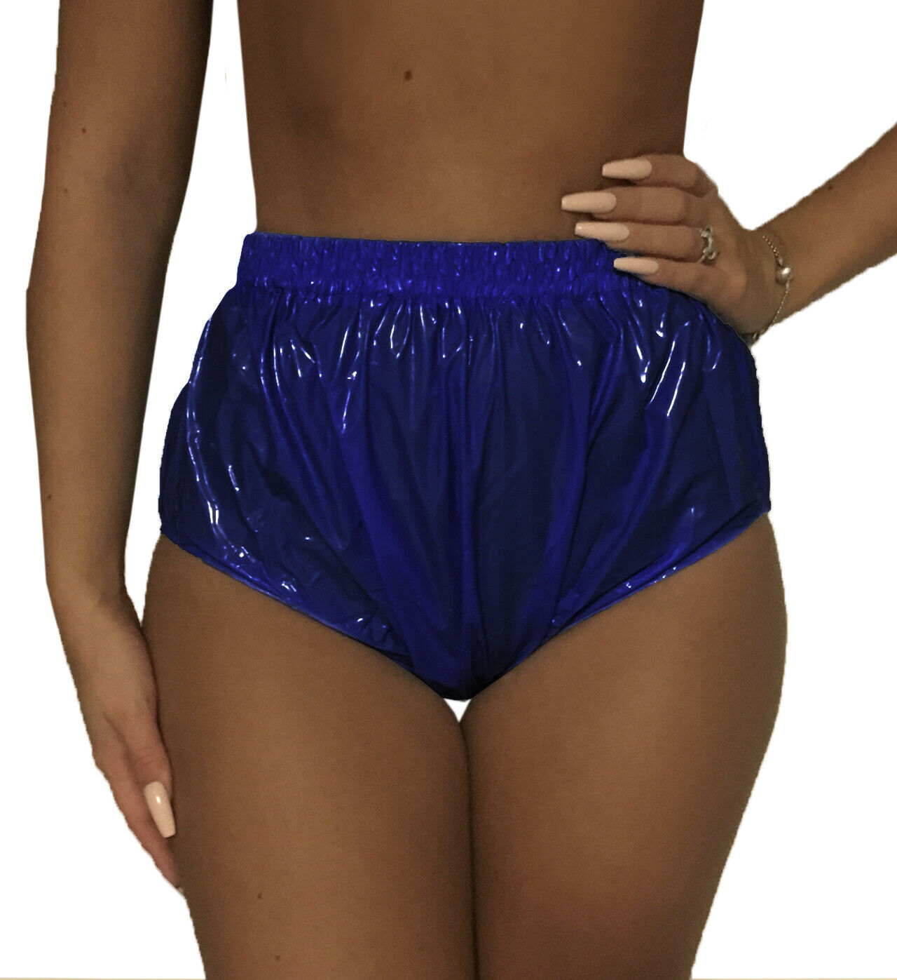 PVC-Windelhose, genäht - Ultramarinblau (Lack)
