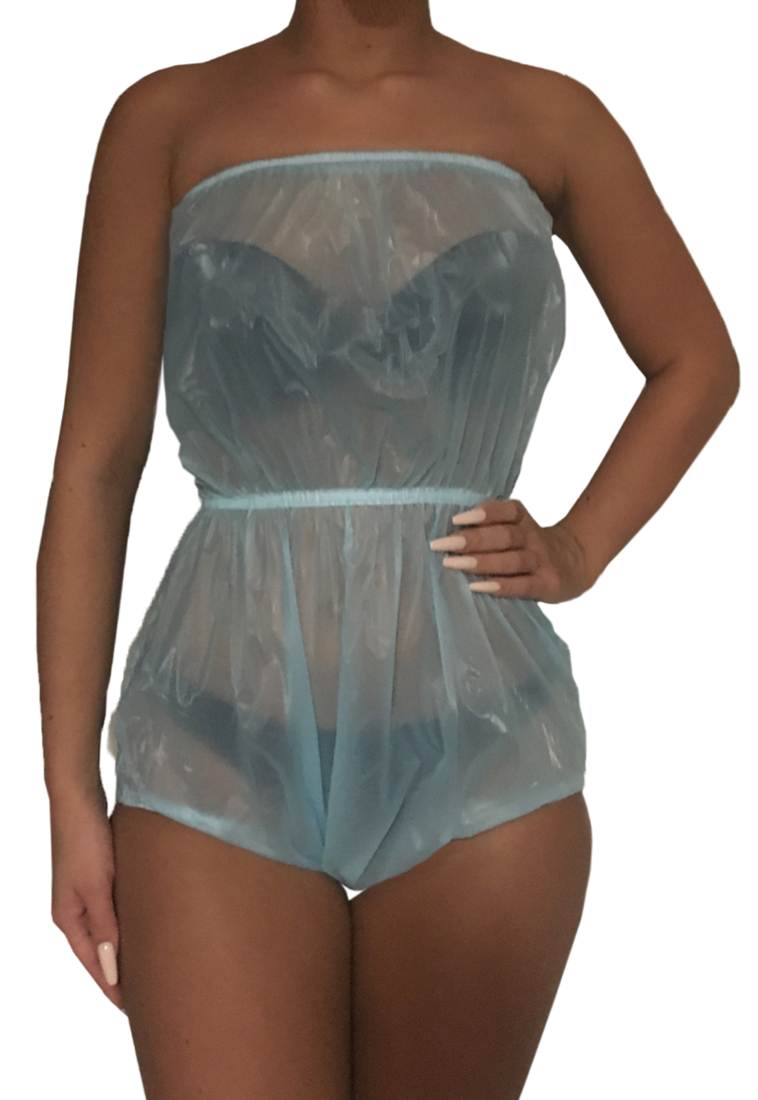 PVC-Brusthose - Hellblau