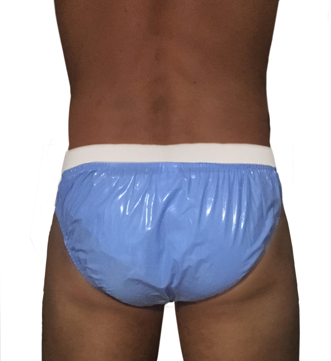 PVC-Schutzhose Herren Gummi - Hellblau (Lack)