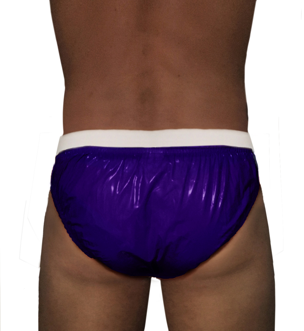 PVC-Schutzhose Herren Gummi - Ultramarinblau (Lack)