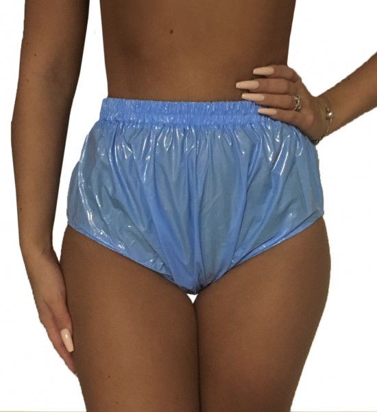 PVC Diaper Pants (Hellblau Blue / Lacquer)