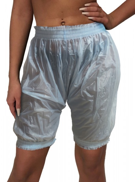 PVC sweat pants bloomers knee-length - light blue