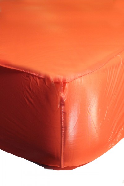 PVC fitted sheet 90x200x30 cm - red