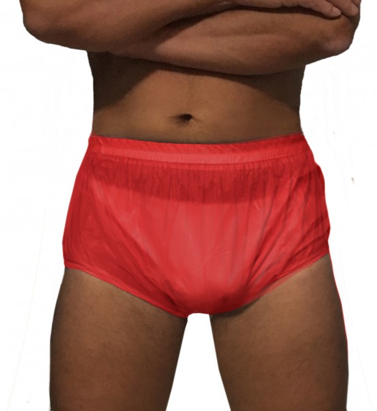 Nappy trousers for adults (red)