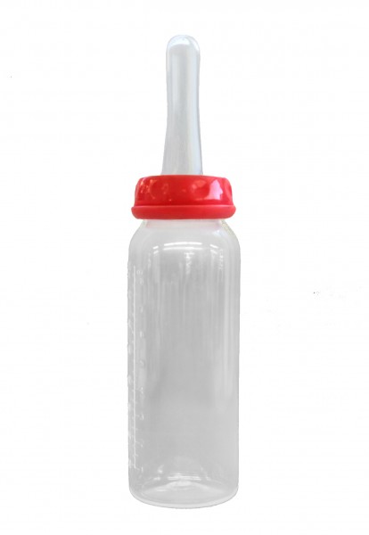 Adult Baby Nuckelflasche für Erwachsene mit Silikonsauger - Rot