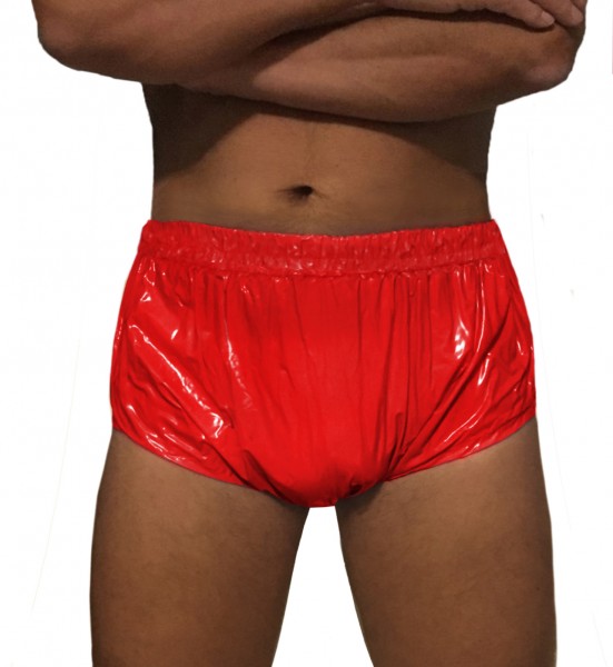 Nappy trousers for adults (red / lacquer)