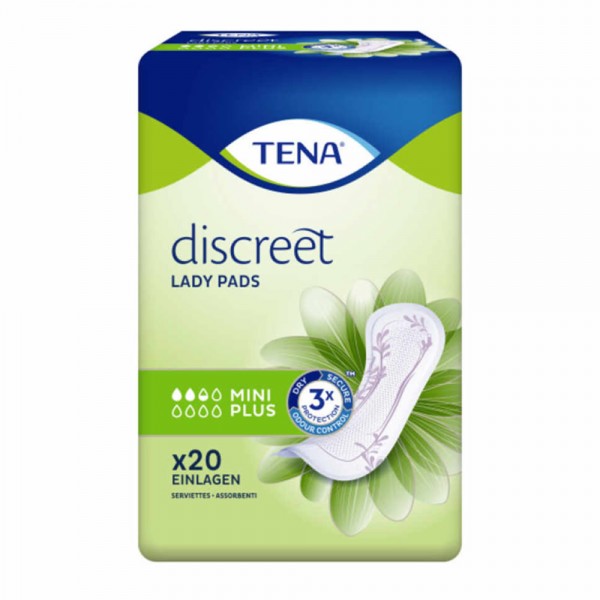 TENA Lady Discreet Mini Plus Einlagen (Karton mit 120 Stück)