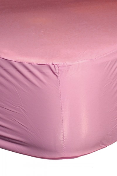 PVC fitted sheet 90x200x30 cm - pink