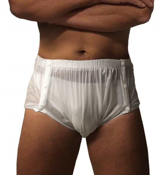 PVC Swedish trousers sewn (white)