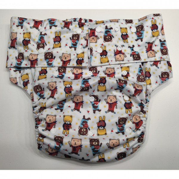 Washable nappy trousers for adults "teddy"
