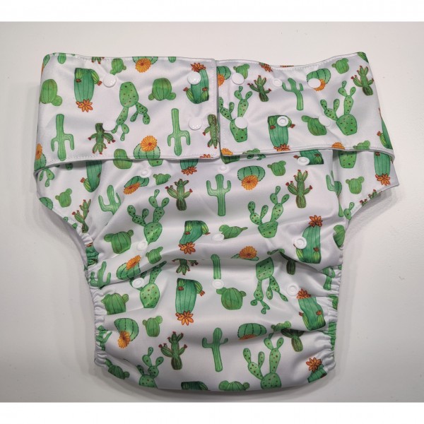 Washable nappy trousers for adults "cactus"